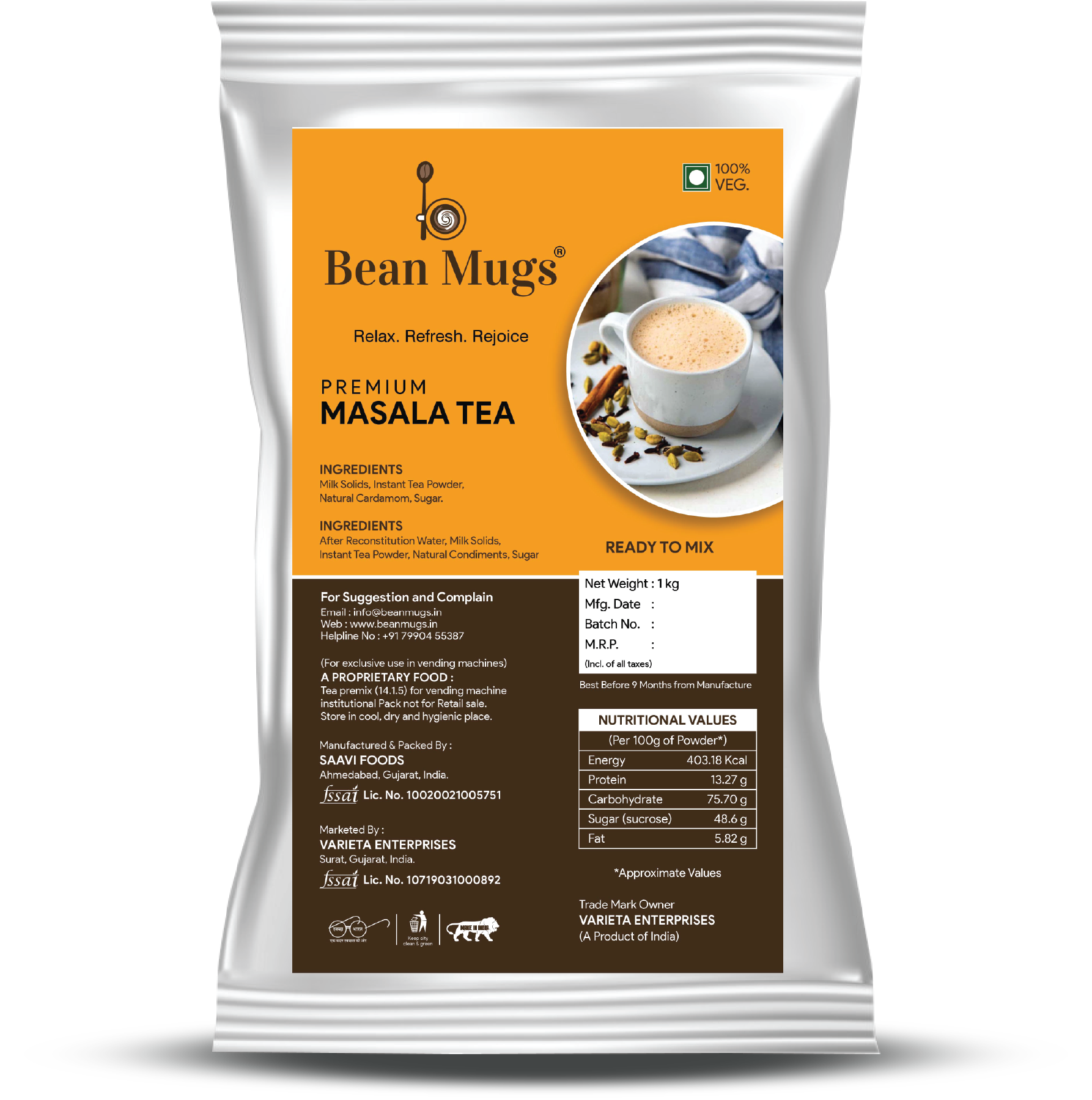 GB BLACK TEA POWDER [MASALA]