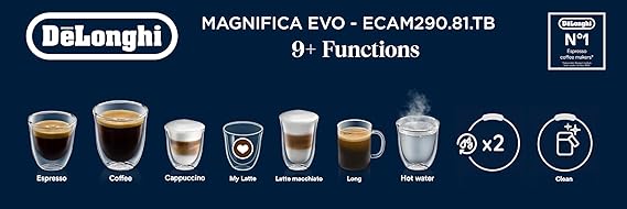 DELONGHI ECAM290.81 MAGNIFICA EVO AUTOMATIC COFFEE MACHINE