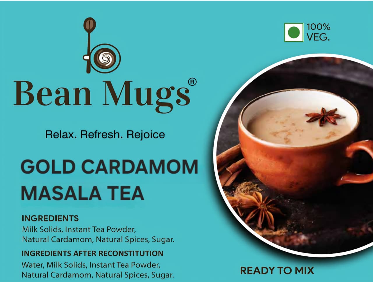 Bean Mugs Gold Cardamom Masala Tea Premix 1kg