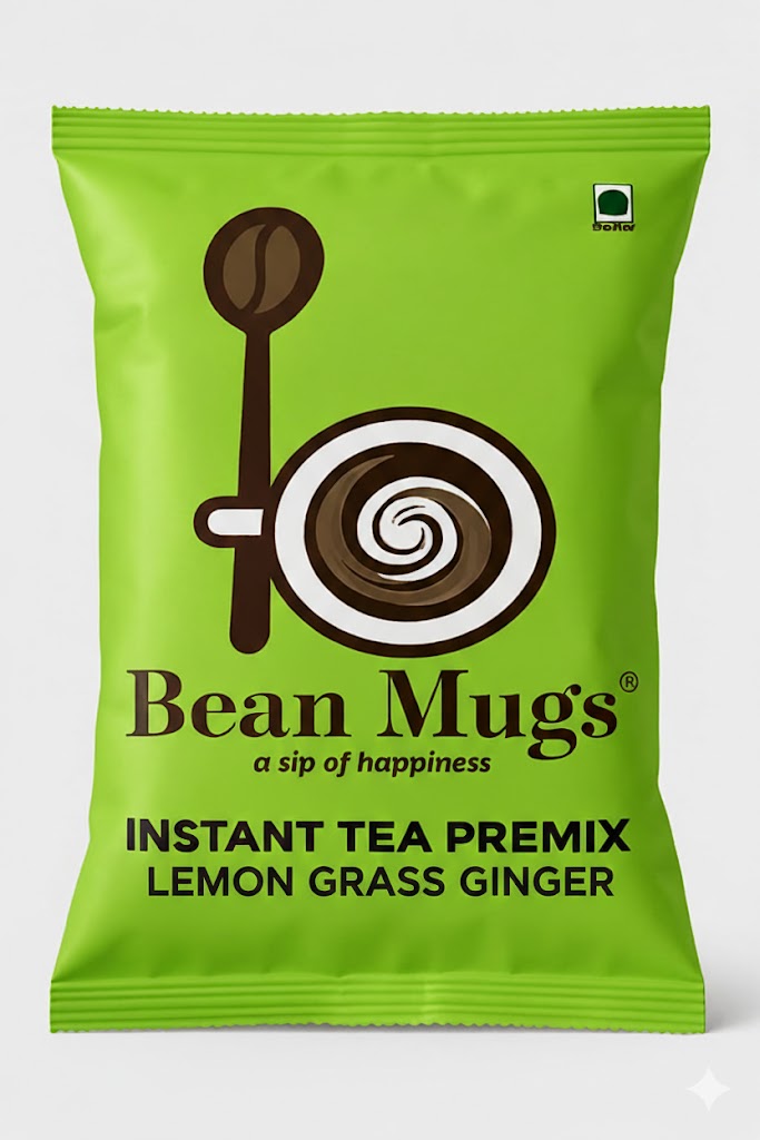 Bean Mugs Premium Lemongrass Ginger Tea Premix 1kg